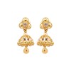 Sree Kumaran Thangamaligai 22k (916) Yellow Gold Stud Earrings for Kids